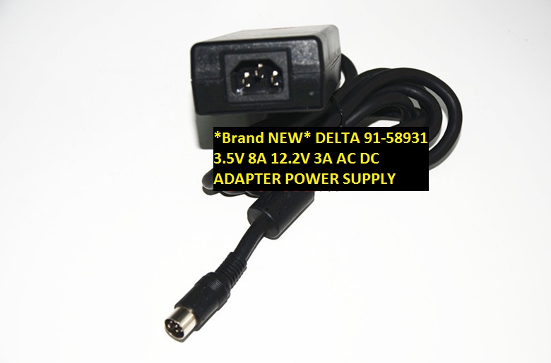 *Brand NEW* 6pin AC100-240V 12.2V 3A 3.5V 8A DELTA 91-58931 AC DC ADAPTER POWER SUPPLY